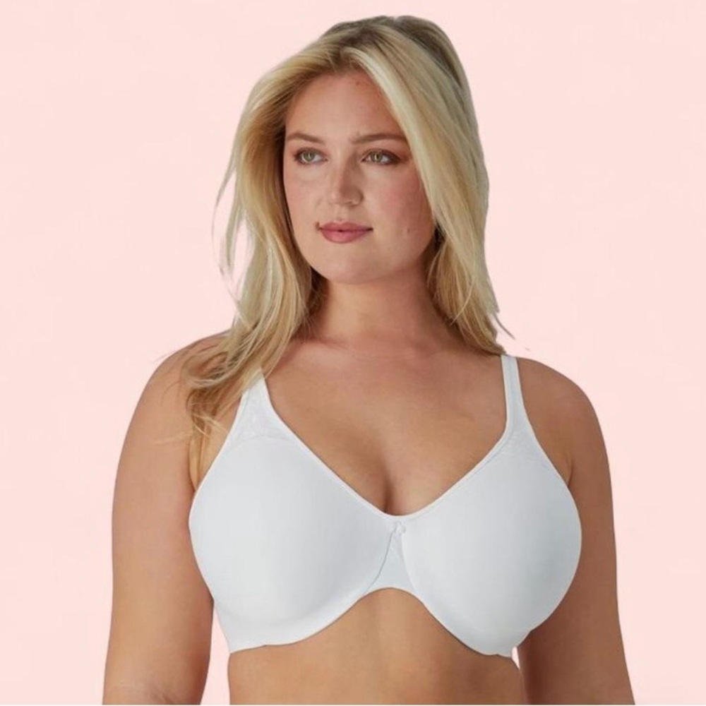 Bali Lift Bra 40DDD Live It Up Underwire 3385 Full Coverage T-Shirt White Lift